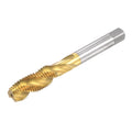 uxcell Spiral Flute Threading Tap M12 x 1.5, Metric HSS (High Speed Steel) Titanium Plated Machine Thread Screw Tap 3 Flutes Tapping Tool H2 Tolerance