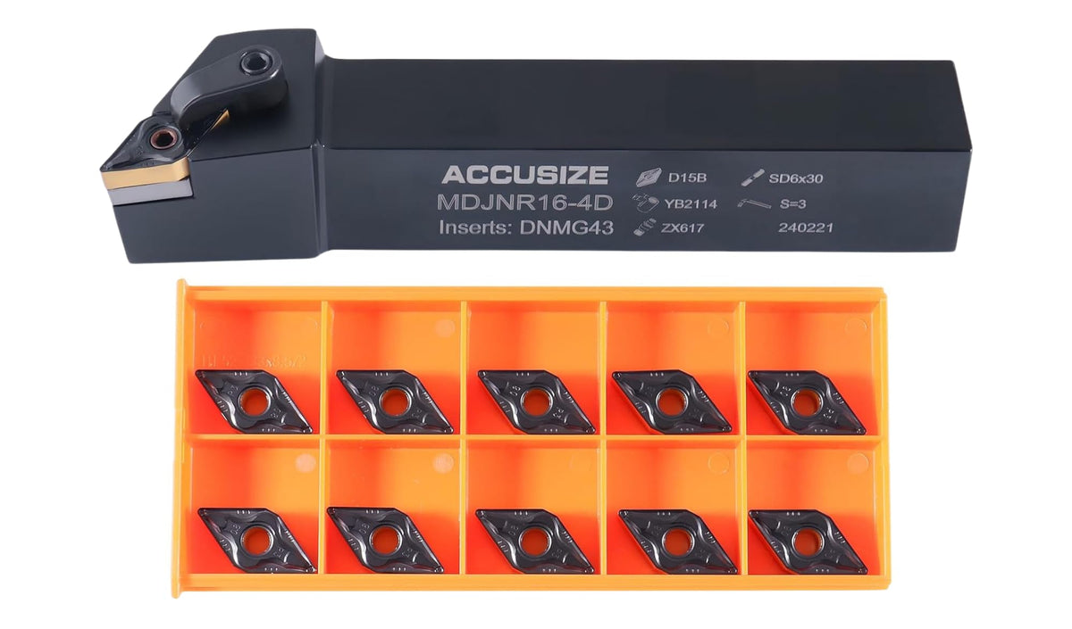 Accusize Industrial Tools Indexable Tool Holder, 1", RH, 2302-5020INS