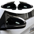 Bocooka Compatible with Hyundai Tucson 2016 2017 2018 2019 2020 2021 with Turn Signal Accessories Car Exterior Ox Horn Design Door Side Rearview Mirror Guard Cover Trim Caps - Glossy Black Style 2PCS