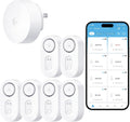 Upgraded Smart Water Leak Detector 1s with High Alarm, 6 Pack | 1804ft Ultra-Long Range, WiFi Water Sensor with