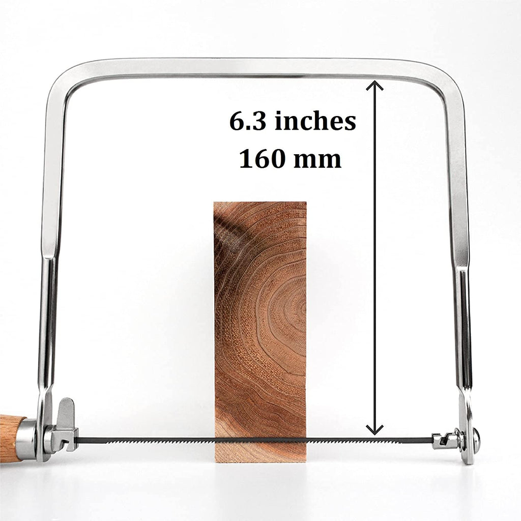 KAKURI Coping Saw Coping Frame and 5 Replacement Blades Set (Woodworking, Wood Board, Plastic, and Metal Cutting Blade)