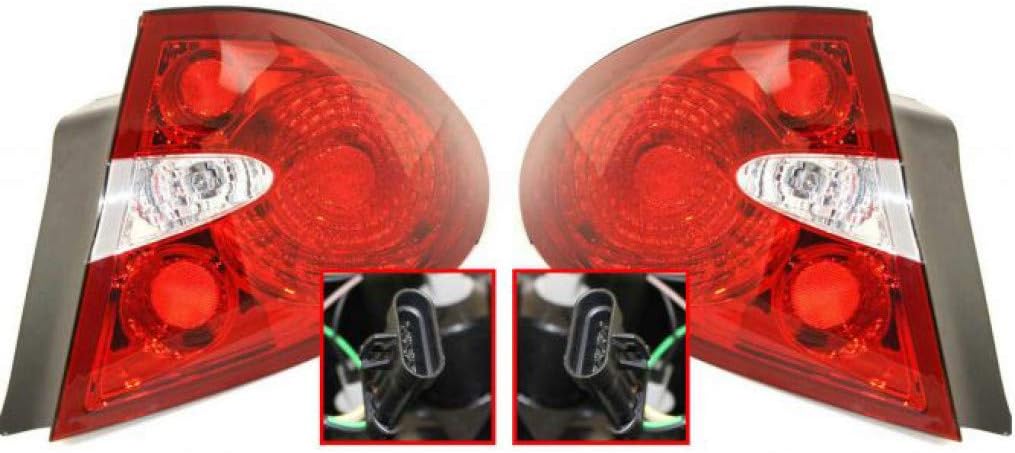 CarLights360: For 2005 2006 2007 2008 2009 Buick LaCrosse Tail Light Assembly Driver and Passenger Side w/Bulbs DOT Certified | GM2800189 GM2801189 | 25918362, 25918363