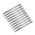 uxcell 5 Pairs Metric Hand Threading Tap Set M2.5 Thread 0.45mm Pitch Taper & Plug Milling Taps Straight Flutes High Speed Steel