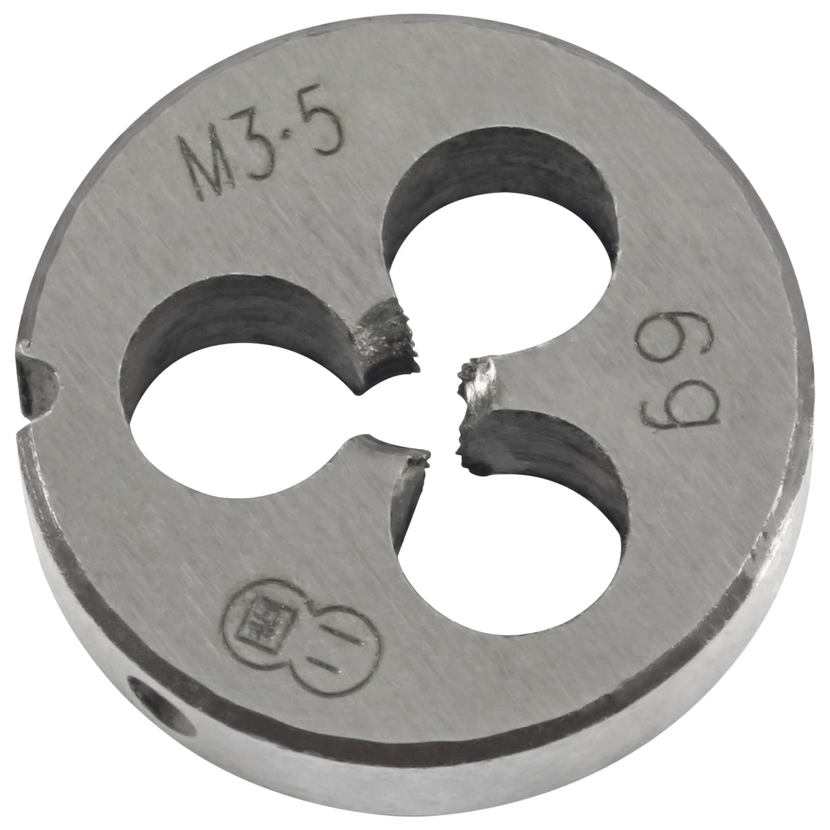 Aceteel M3.5 x 0.6 Metric Tap and Die Set, M3.5 X 0.6mm HSS Machine Thread Tap and M3.5 X 0.6mm Alloy Tool Steel Round Thread Die Right Hand