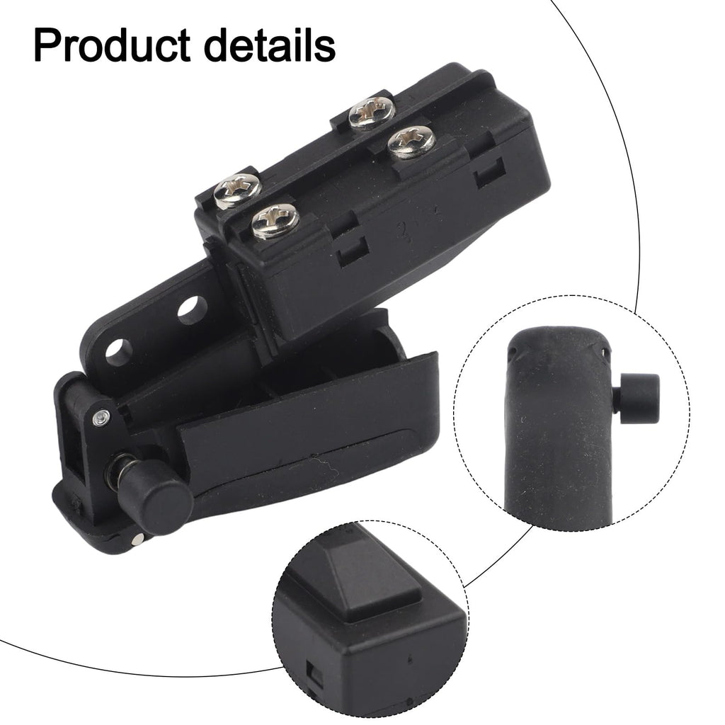 Replacement Part Miter Saw Trigger Power Switch for BGV-2122-004 Angle Grinder Polisher Press Self-Locking Switch, Electric Hand Drill or Other Power Tools