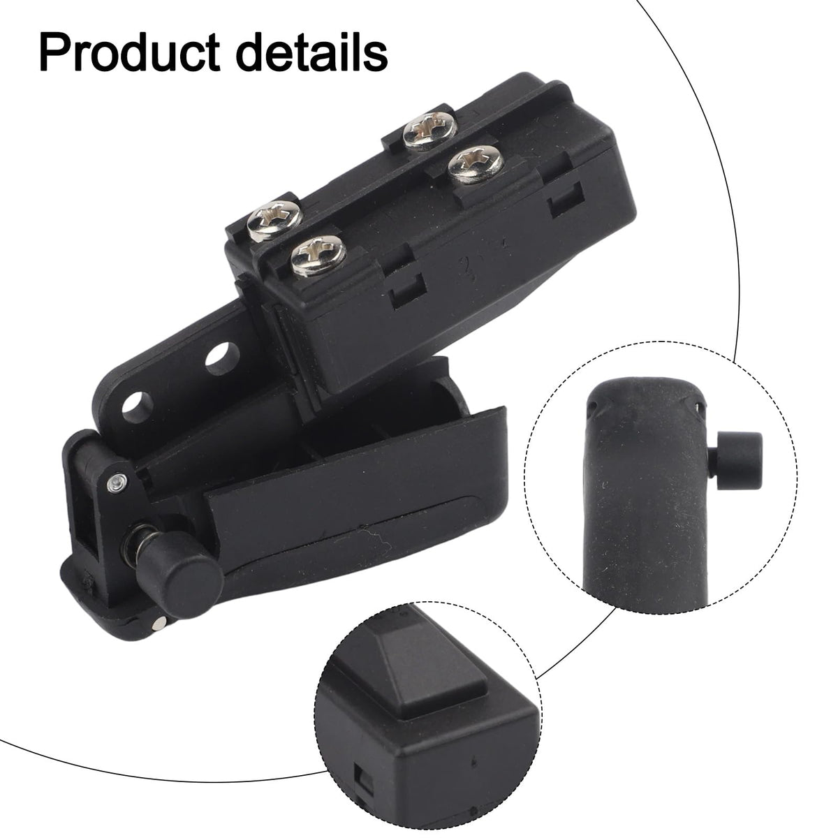 Replacement Part Miter Saw Trigger Power Switch for BGV-2122-004 Angle Grinder Polisher Press Self-Locking Switch, Electric Hand Drill or Other Power Tools