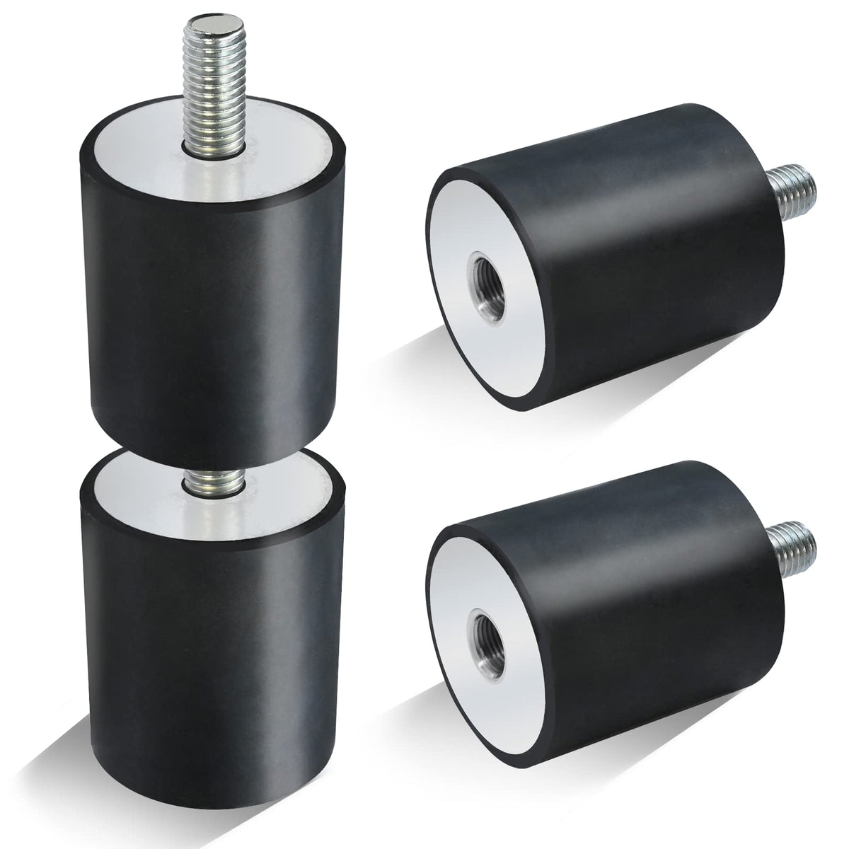 4 Pack Upgrade Rubber Shock Mount, Compatible with Wacker Neuson Compactor