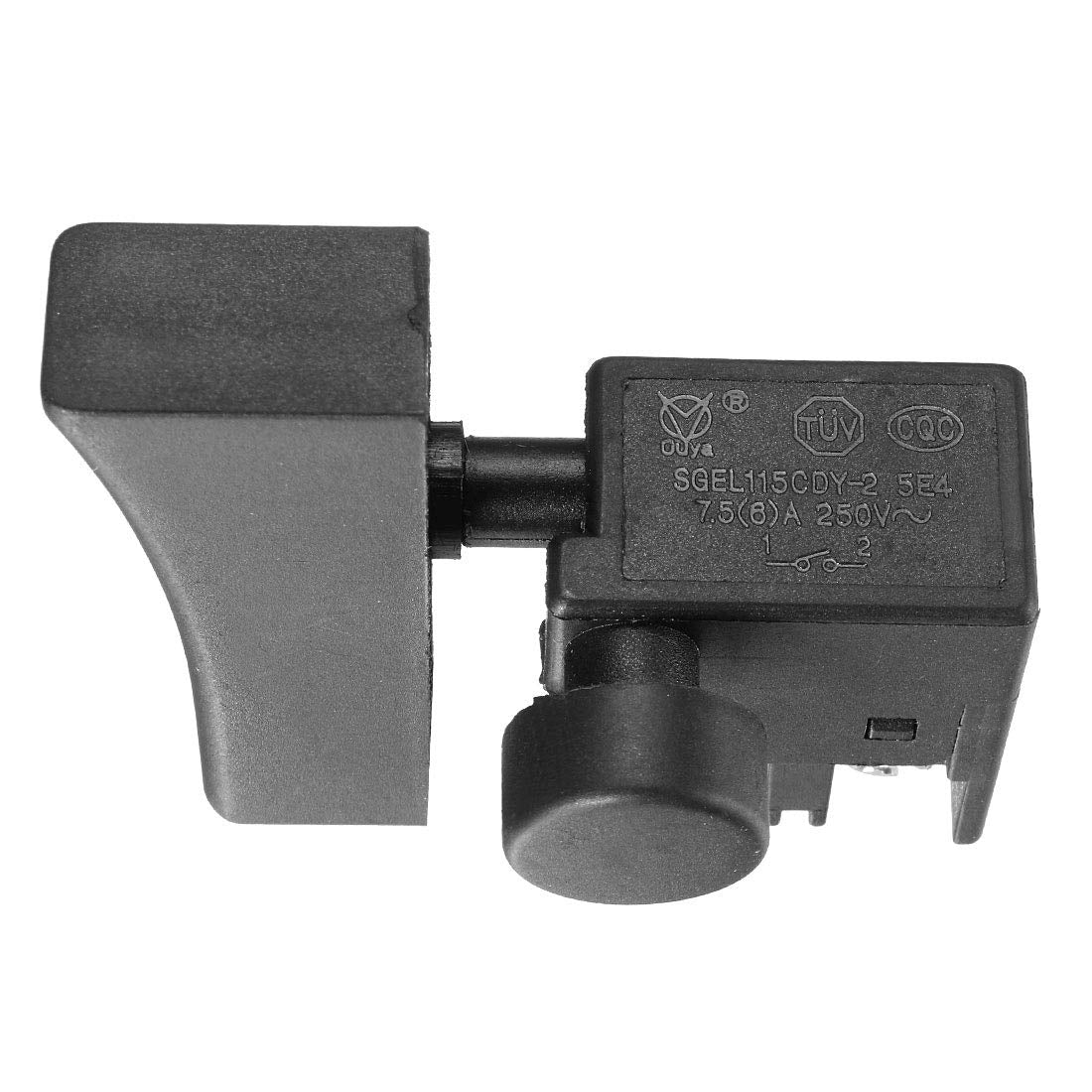 uxcell Electric Saw Trigger Switch AC250V 6A Tool Power Speed Control SQEL115CDY