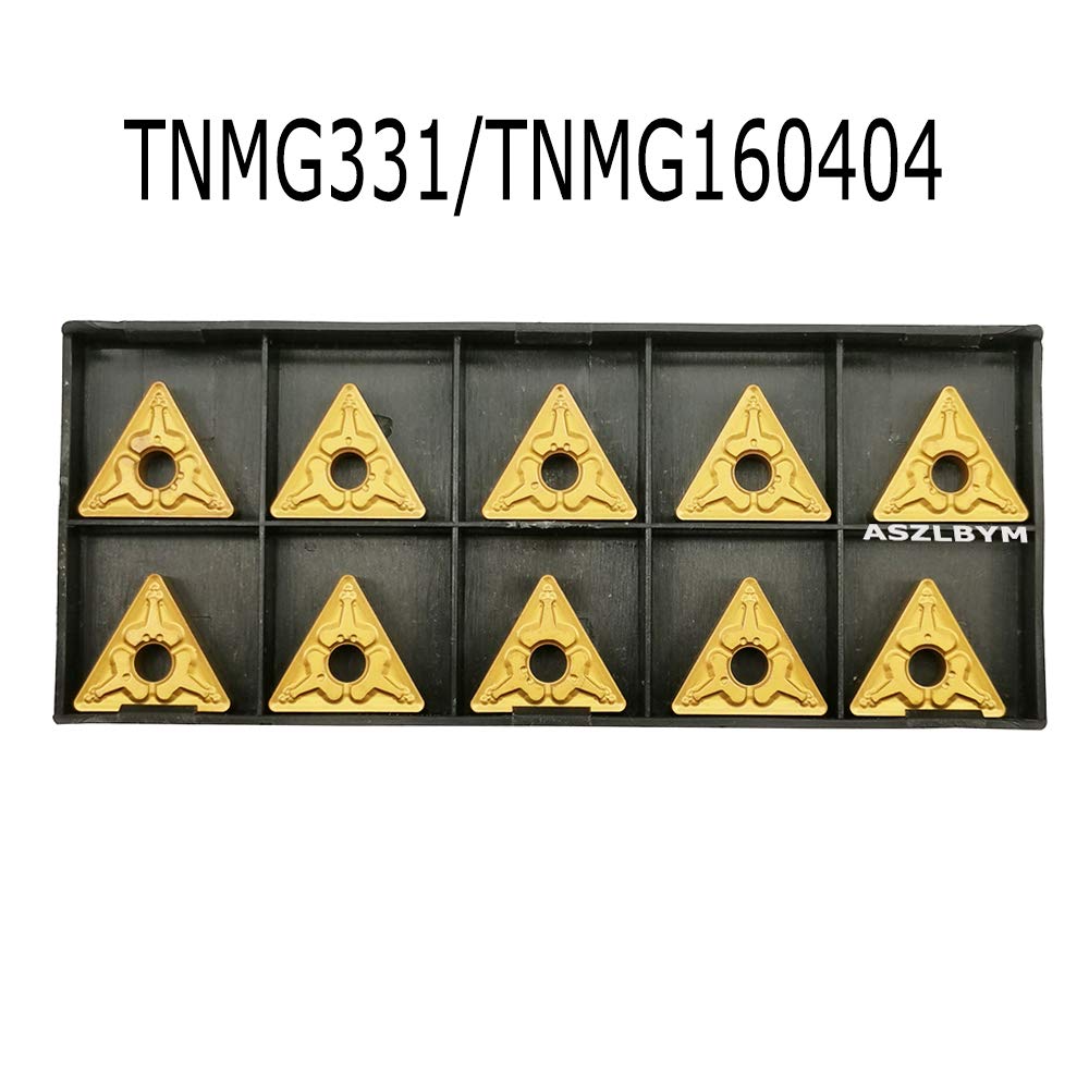 5/8'' x 7'' Carbide Indexable Boring Bar Turning Tool Holder S16Q-MTJNR16 with 10pcs TNMG331 / TNMG160404 Indexable Carbide Turning Inserts