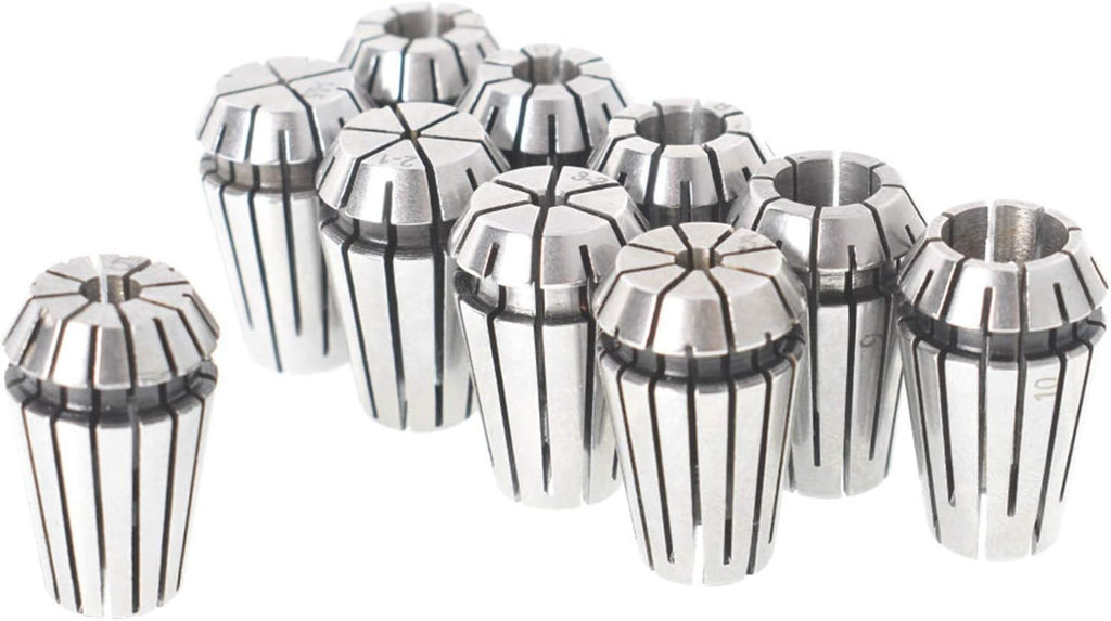 findmall 10Pcs ER16 Accuracy Spring Collet Set 1-10mm