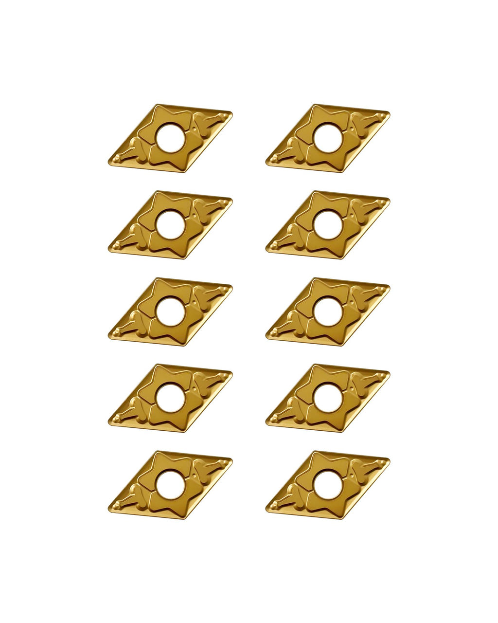 Zorqon 10Pcs DNMG432 DNMG150408 Carbide Turning Inserts