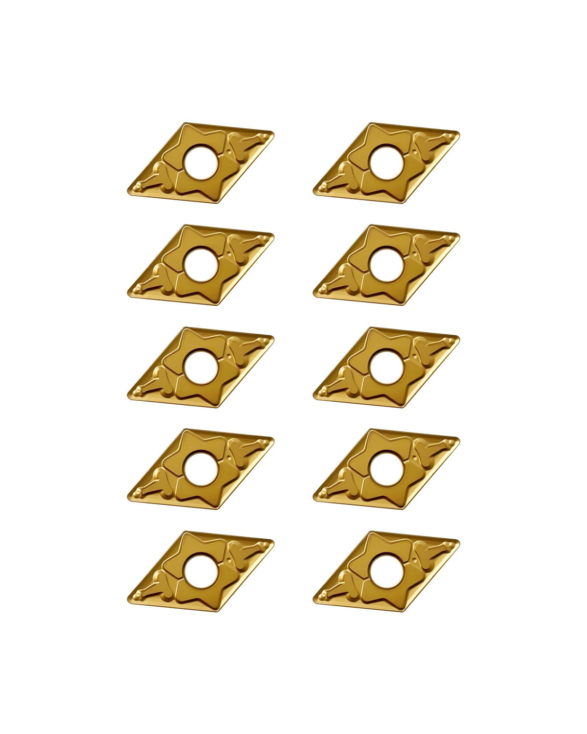 Zorqon 10Pcs DNMG432 DNMG150408 Carbide Turning Inserts
