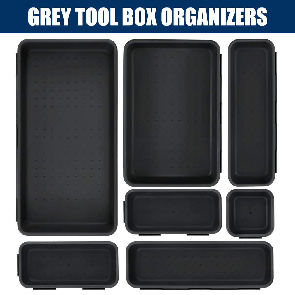 【LARGE SIZE】【68PCS】Tool Box Organizer Tray Divider, 【5 Size】Toolbox Desk Drawer Organizer, Organization and Storage