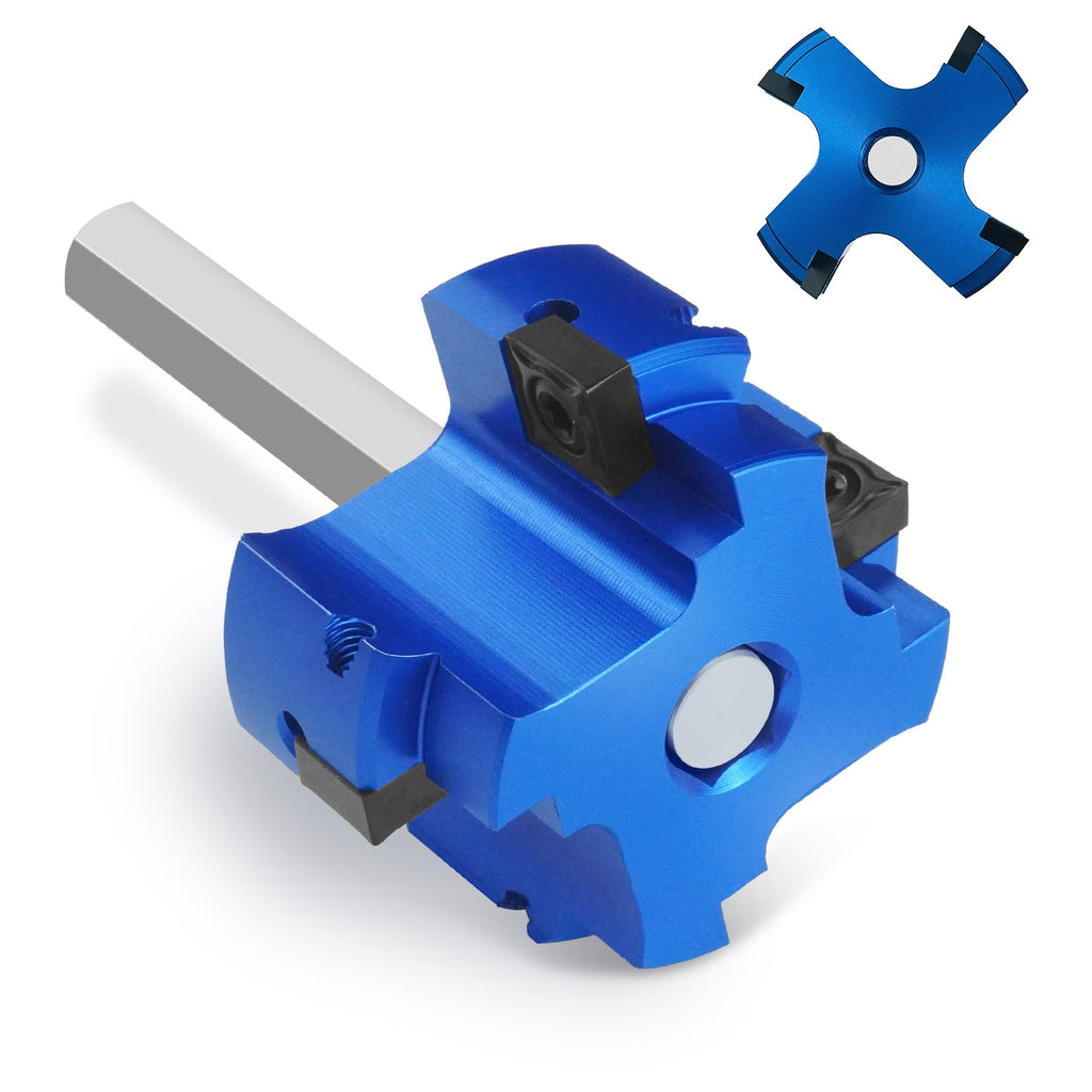 Konvixon 4 Blade 2-Inch PVC Fitting Saver, PVC Pipe Reamer Socket Saver with 3/8 Inch Hex Shaft, Plastic Pipe Fitting Reamer Plumbing Tool for SCH40 CPVC Pipe ABS Socket Hub, Fit Standard 1/2" Drills