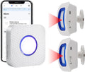 WiFi Bed Sensor Alarm and Fall Prevention for Elderly/Dementia and More,Caregiver Pager Motion Sensor Alarm with