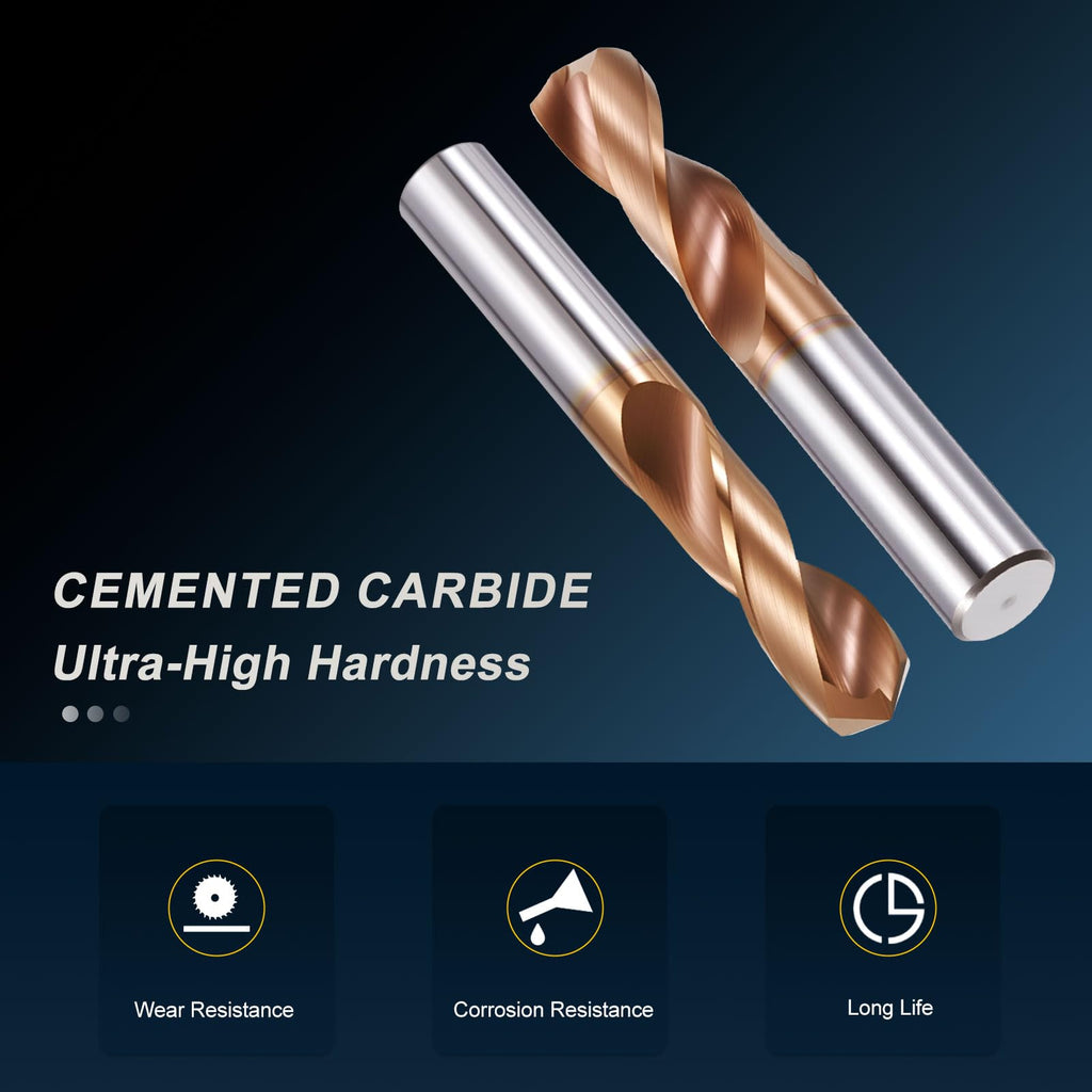 PATIKIL 11.4mm Drill Bit Carbide for Stainless Steel Hard Metal 130°