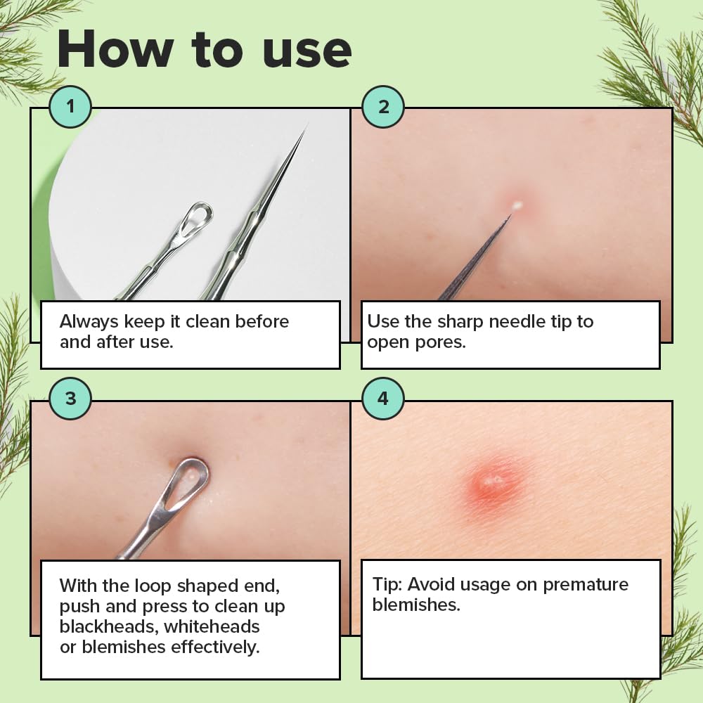 2-in-1 Proper Popper Dual-Tip Pimple Tool, Blackhead Remover