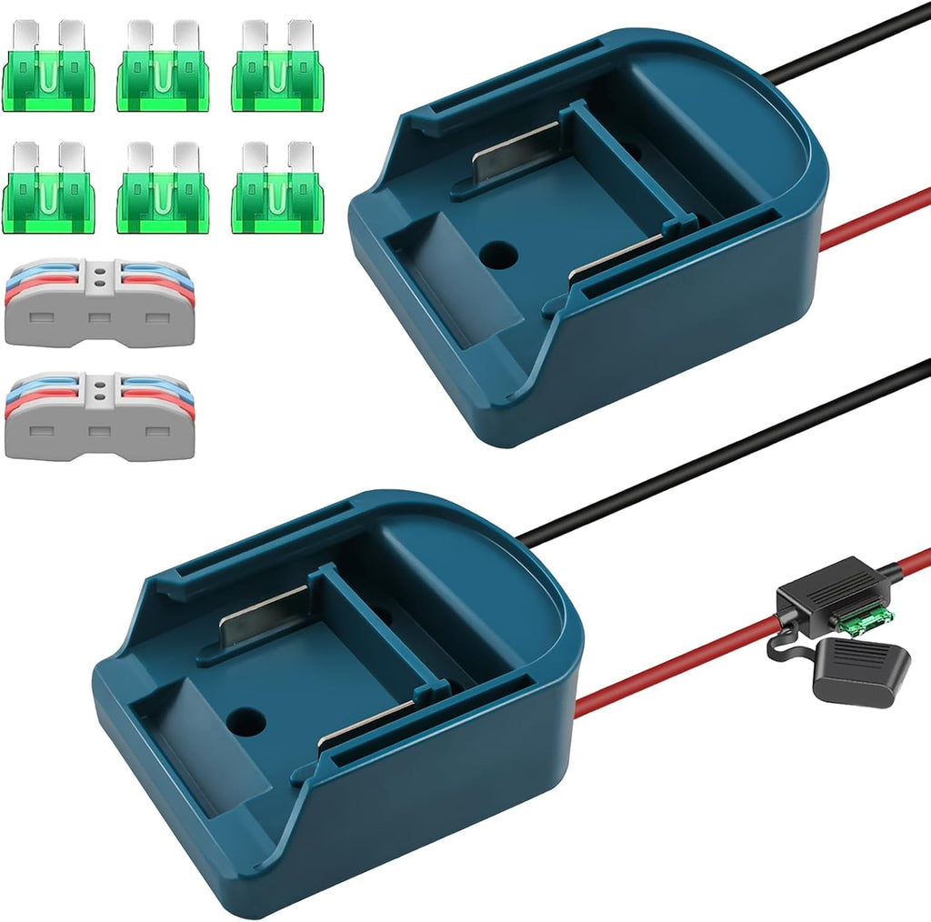 2 Pack Power Wheel for Makita 18V Battery Adapter