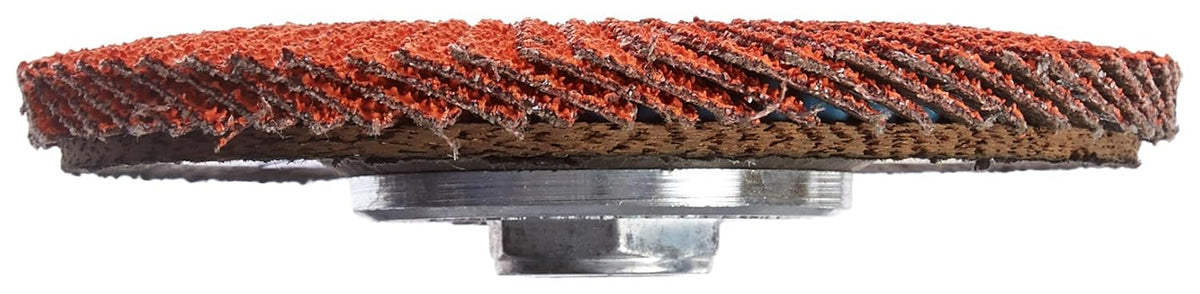 Norton Blaze R980P Abrasive Flap Disc, Type 29, Threaded Hole, Fiberglass Backing, Ceramic Aluminum Oxide, 4-1/2" Dia., 36 Grit (Pack of 10)