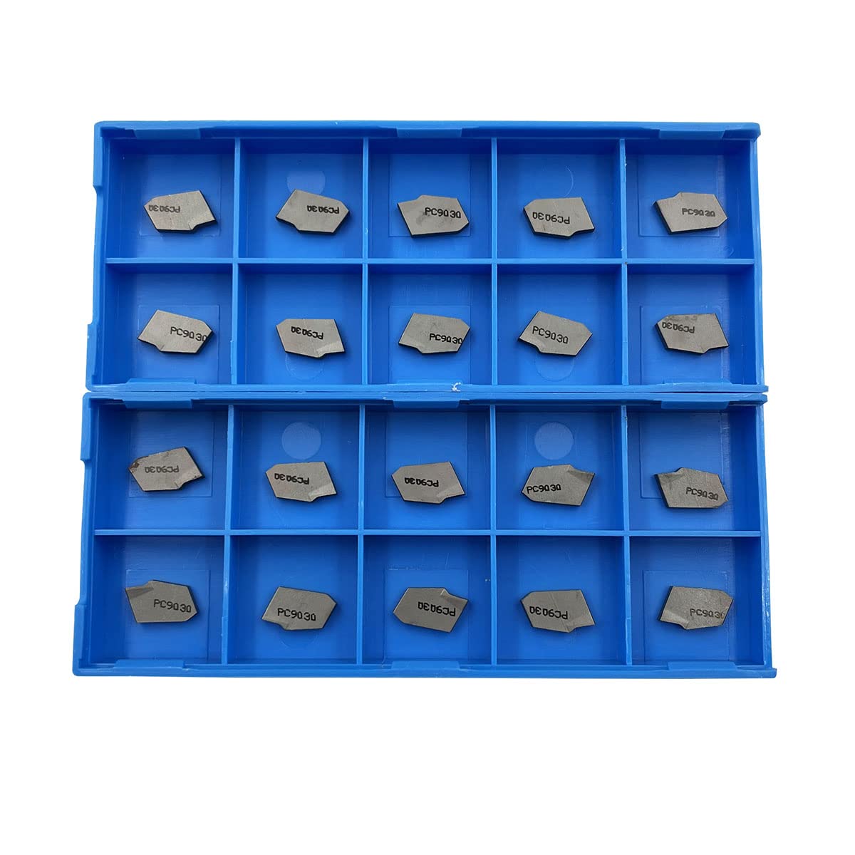 ASZLBYM 20PCS SP200 PC9030 CNC Grooving Carbide Inserts Steel Fit for SPB Lathe Grooving Cutting Tools, PVD Black Coating