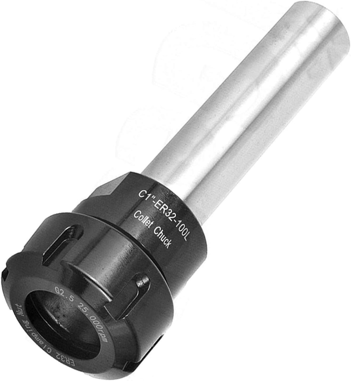 findmall C1-ER32-100L Straight Shank 25.4mm Collet Chuck Holder