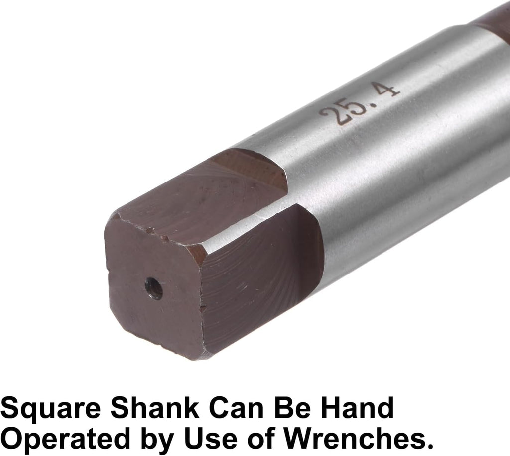 uxcell 1" Hand Reamer H8 Accuracy Alloy Tool Steel 8 Flutes Straight Shank Milling Cutter Tool