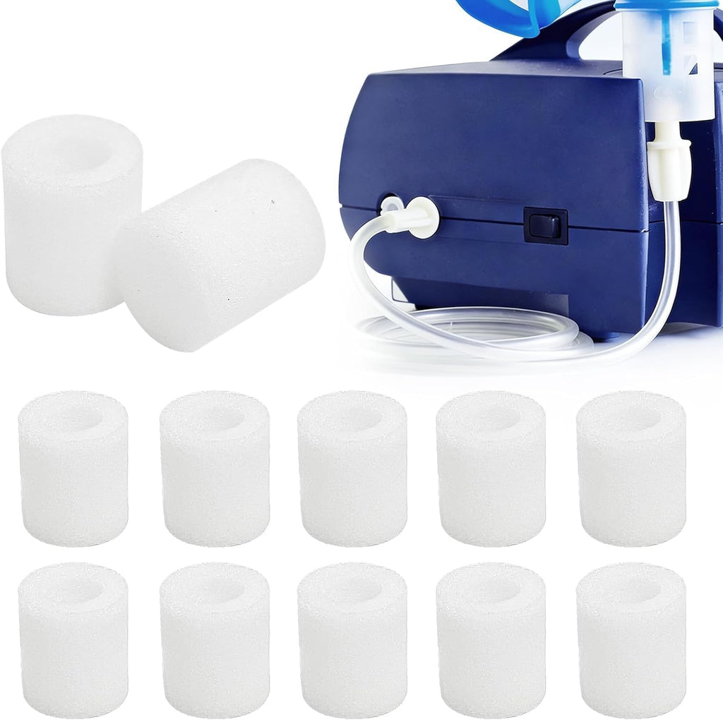 10 Pcs Nebulizer Filter for PARI Vios, Ultra II, Trek, and Trek S, CPAP Disposable Replacement Filter, Nebulizer Compressor Air Filter