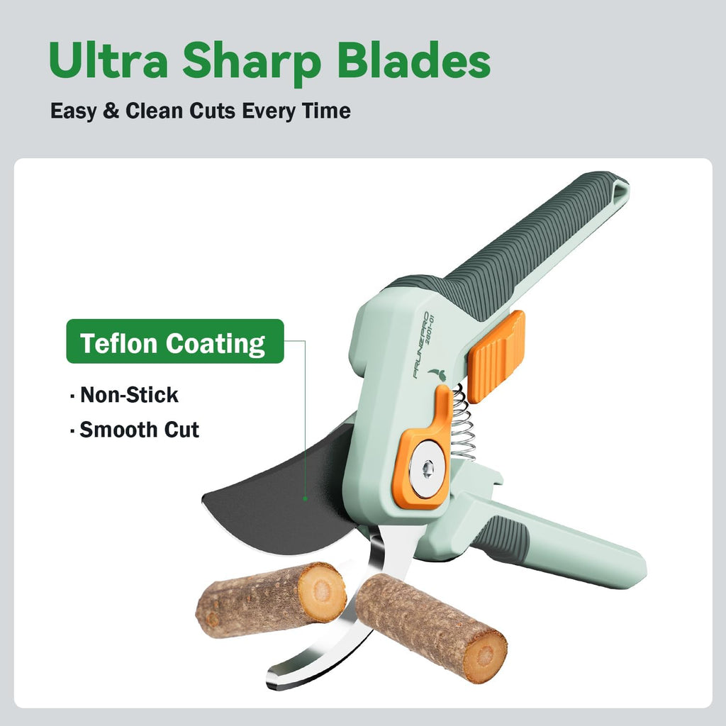 Pruning Shears for Gardening Professional Bypass Hand Pruner Up to 1 Inch Cut Capacity Sharp Stainless Steel Blade