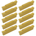 Indexable Carbide Grooving Inserts MGMN300-M (3mm) Tin Coated CNC Carbide Turning Inserts Lathe Inserts Cutters for MGEHR MGIVR Lathe Grooving Cut-Off Tool,Processing Steel,10 Pcs/Box