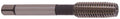 YG-1 Z6 Series Vanadium Alloy HSS Roll Form Tap with Oil Groove, Uncoated (Bright) Finish, Round Shank with Square End, Bottoming Chamfer, 1/4"-28 Thread Size, H4 Tolerance