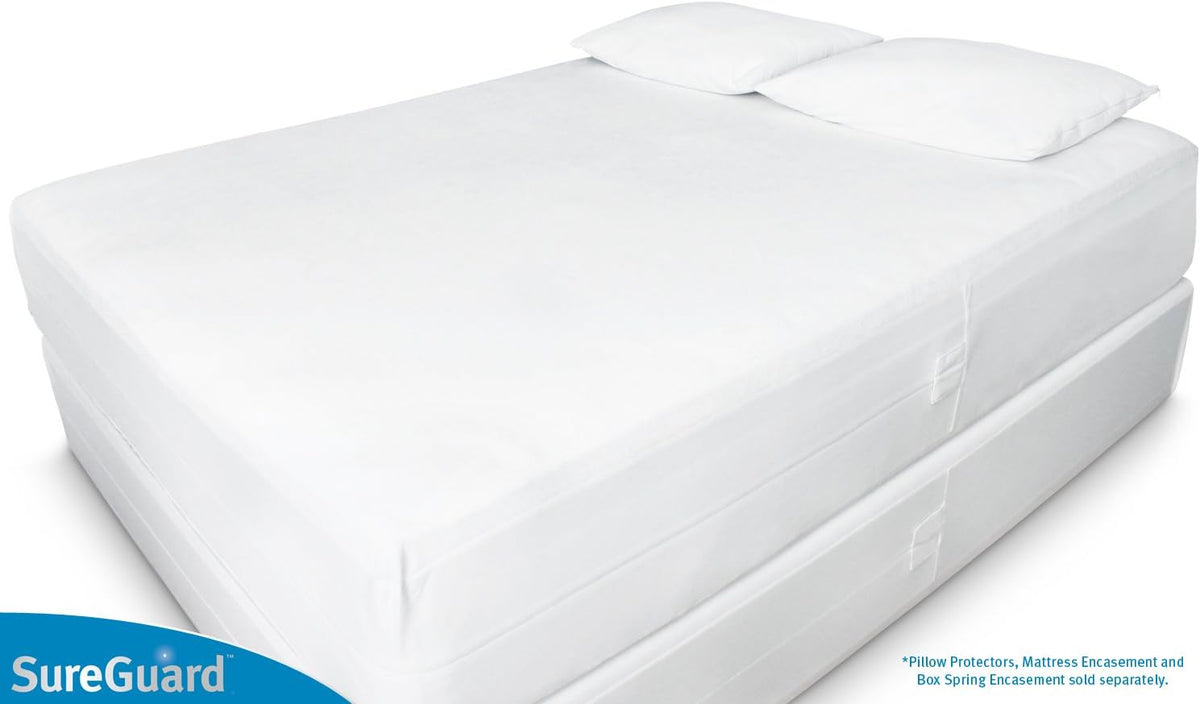Full Size Box Spring Encasement - 100% Waterproof, Bed Bug Proof, Hypoallergenic - Premium Zippered Six-Sided Cover |