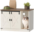 Cat Litter Box Enclosure, Hidden Litter Box Cabinet Furniture