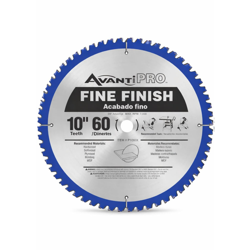 AvantiPro Fine Finish Saw Blades, 10", 60-Tooth, Value Pack