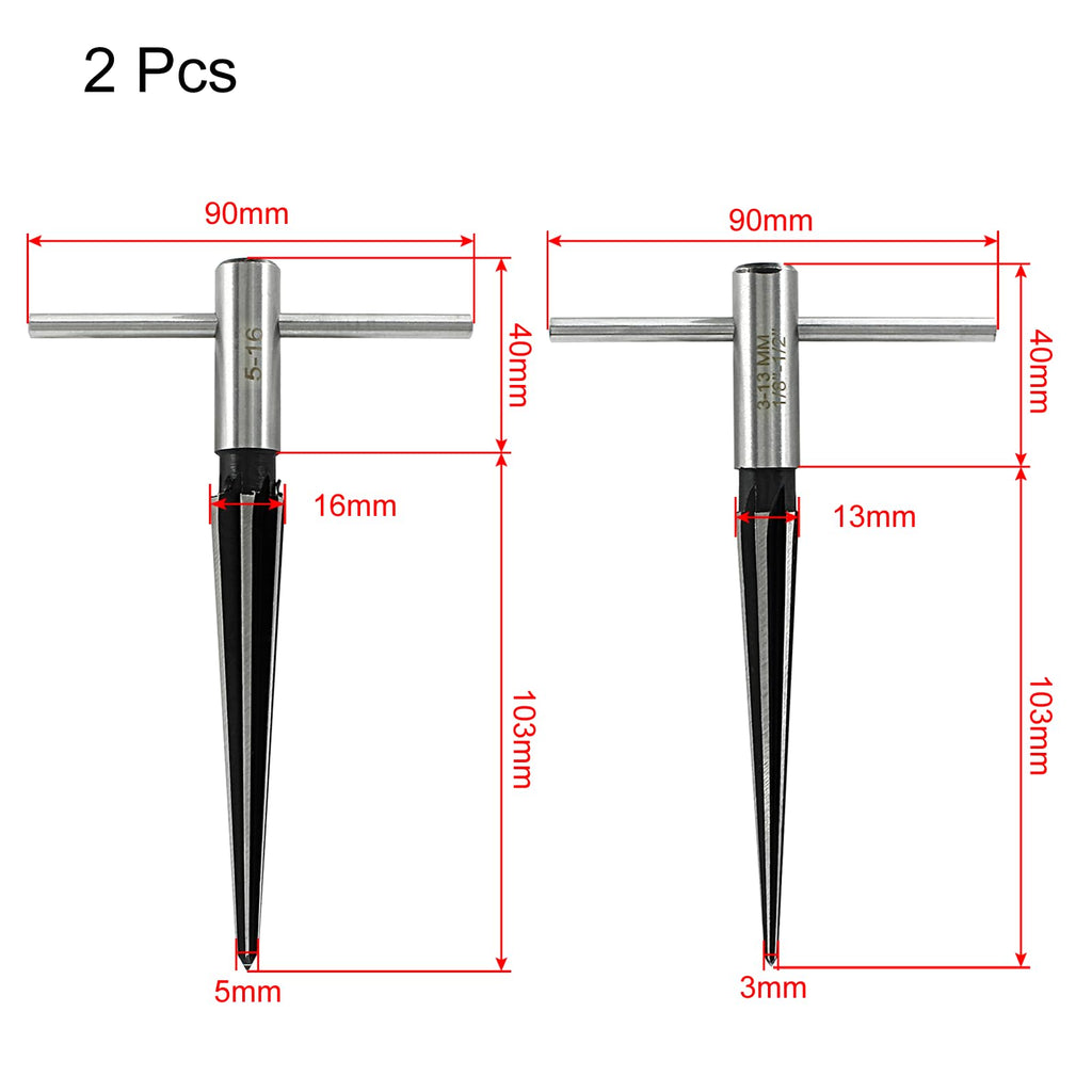 Zorveiio T-Handle Tapered Reamer Set