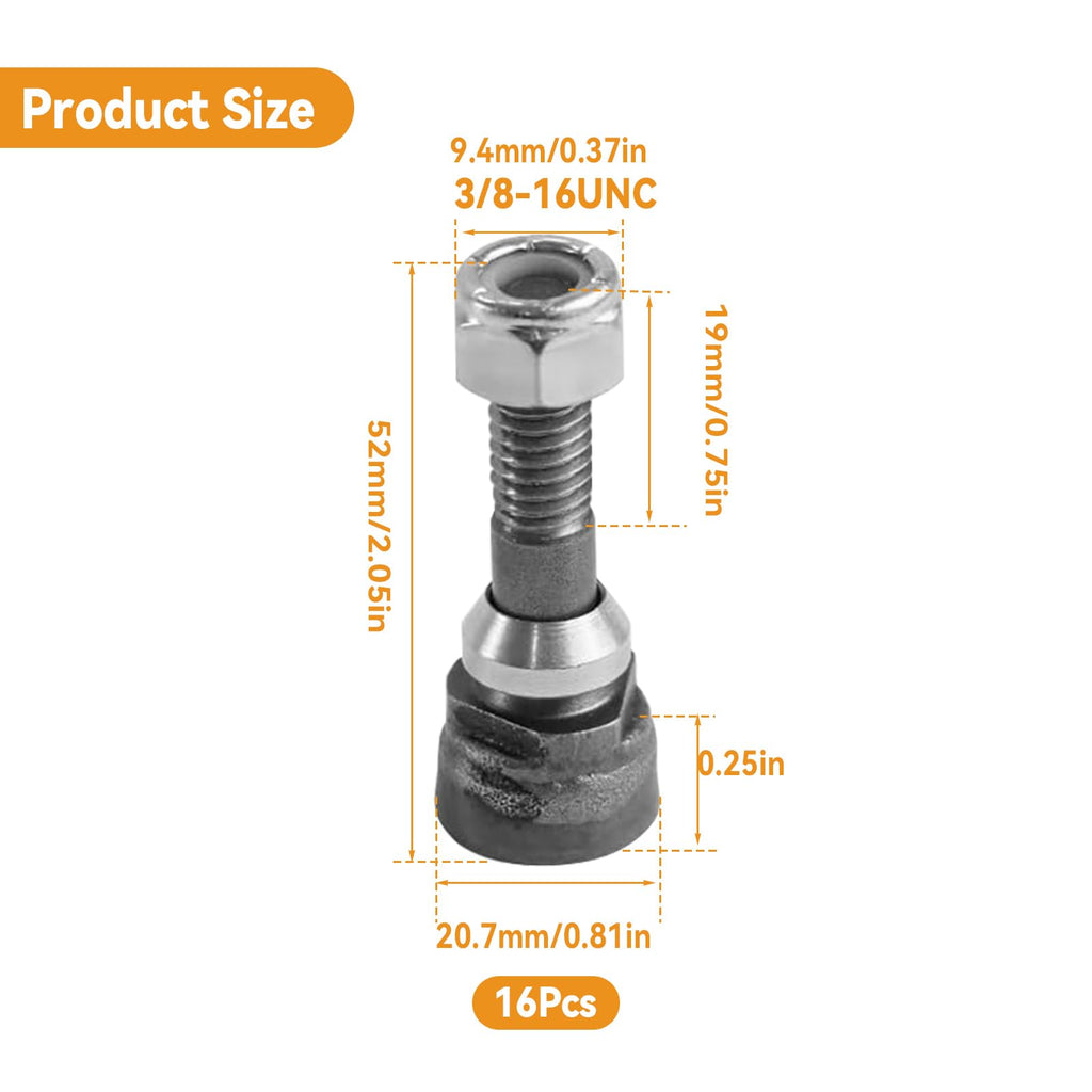 SYWAN 16pcs Stump Grinder Teeth Compatible with 700 Aftermarket Replace Grinder Teeth For Stump Removal