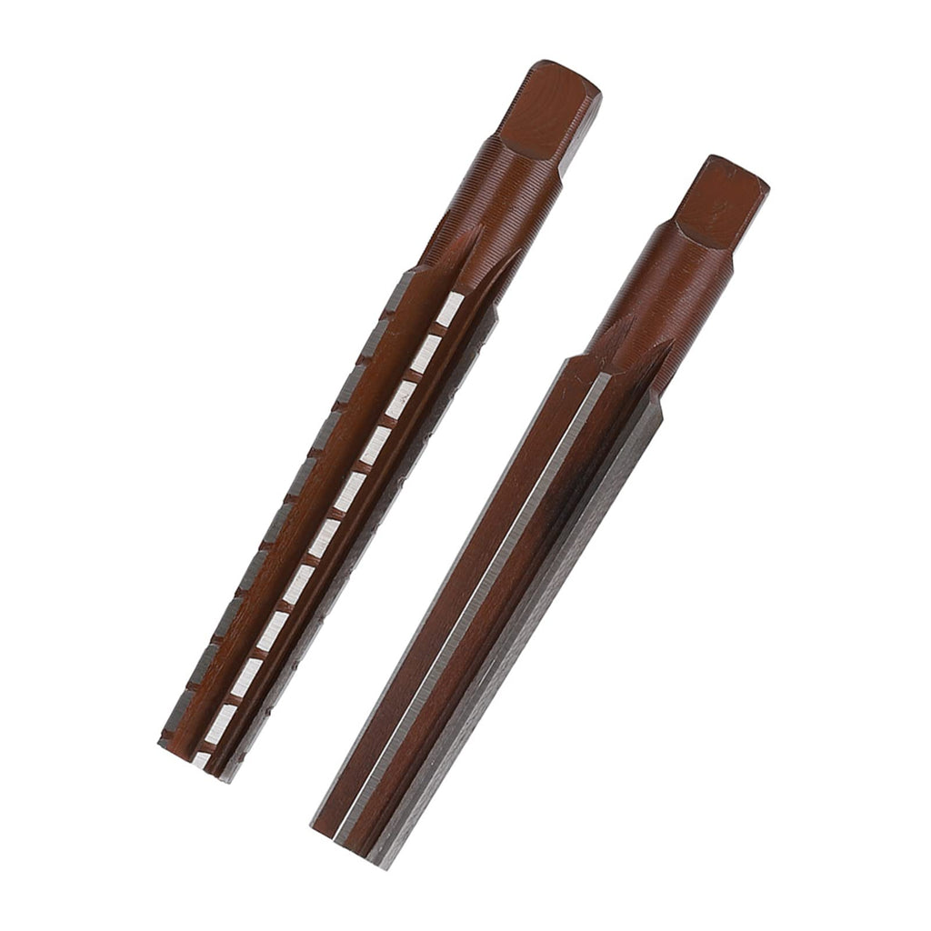 Fafeicy Morse Taper Reamer Set MT1, Rough Fine 2-Piece Steel