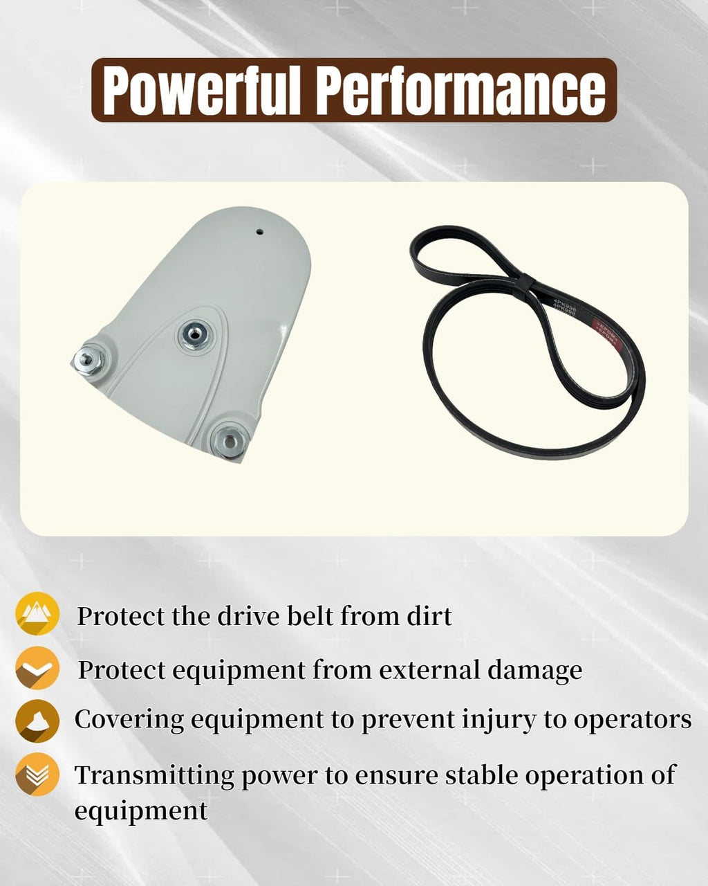 eosorssa Front Belt Guard with Belt Fit for Stihl TS800 Concrete Saws