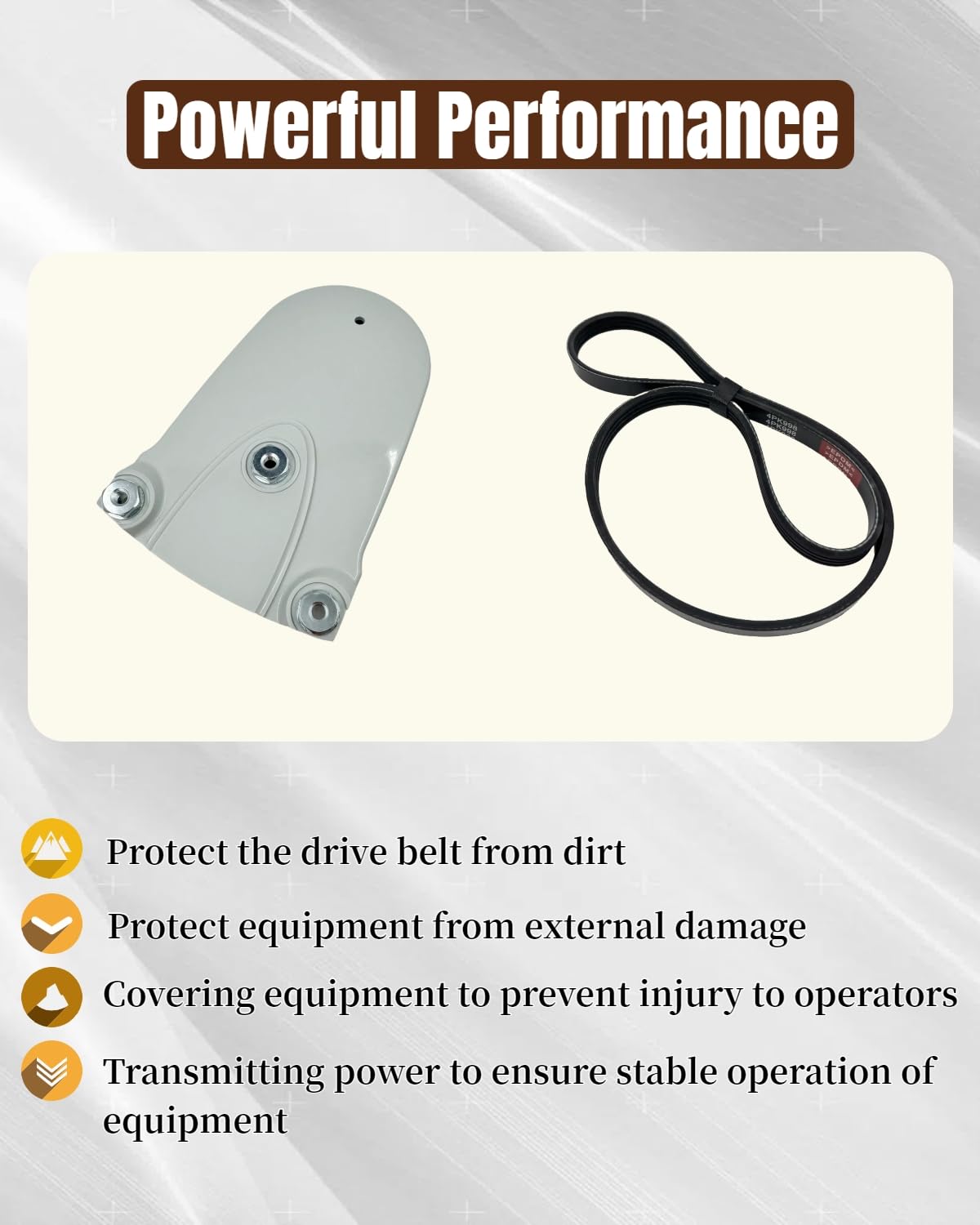 eosorssa Front Belt Guard with Belt Fit for Stihl TS800 Concrete Saws