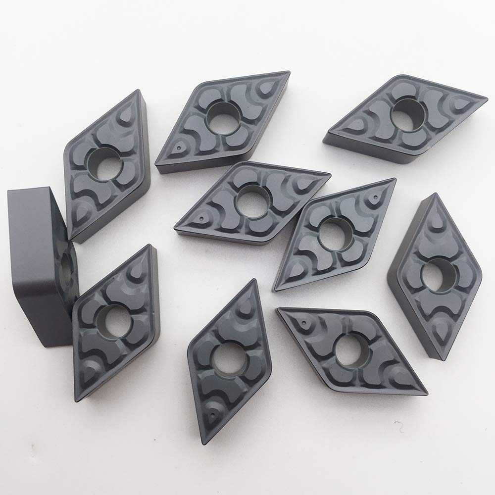 zouzmin DNMG150404 DNMG150408 DNMG150604 DNMG150608 CNC Indexable Carbide Turning Insert for MDQNR Turning Tool Holder Diamond Shaped (DNMG150604)