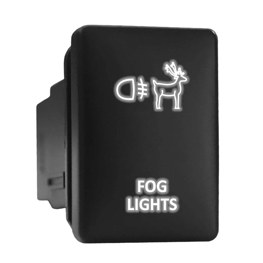Fog Lights Symbol Modern Model Push Button Compatible with Toyota (/ Surface Size 1.28 x 0.87 inches)