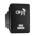 Fog Lights Symbol Modern Model Push Button Compatible with Toyota (/ Surface Size 1.28 x 0.87 inches)