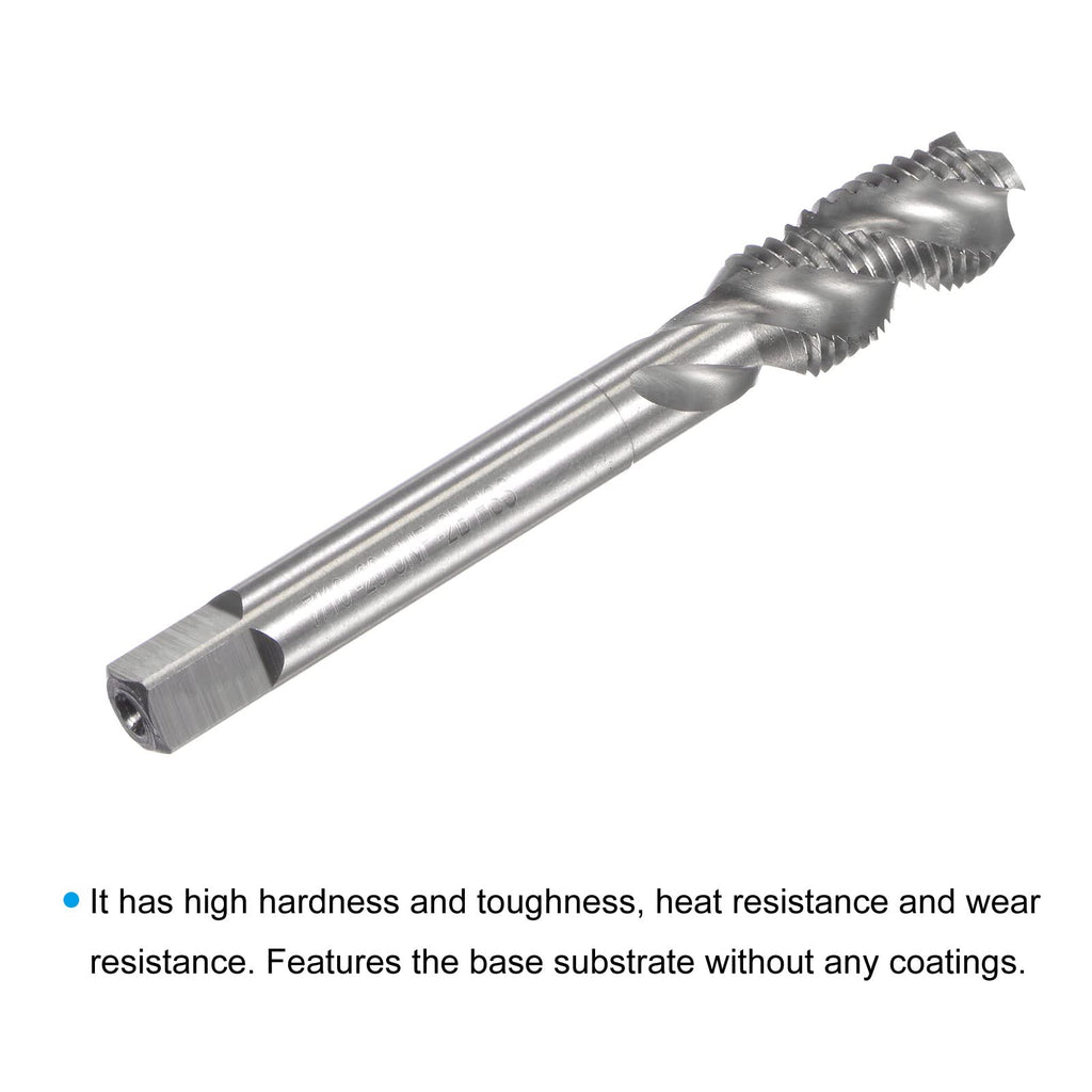 uxcell Spiral Flute Taps 7/16-20 UNF 2B High Speed Steel (HSS) Uncoated Tap