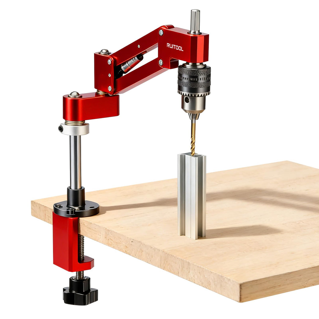 RUITOOL Desktop Tapping Arm, 90° Tap Guide Jig for Aluminum Extrusion