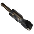 Drill America 1-29/64" Reduced Shank High Speed Steel Black & Gold Contractor Drill Bit with 3-Flat 1/2" Shank, KFD3F Series