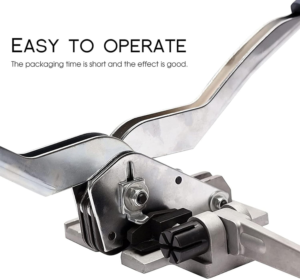 3 in 1 Strapping Packing Machine, Manual Strap Tensioner Crimper, Belts Banding Tool Packing Machine