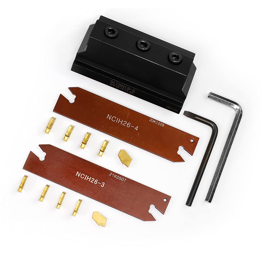 OSCARBIDE 3/4" Self-Lock Block SLTBN19-5 with Blade & 10 Carbide Inserts