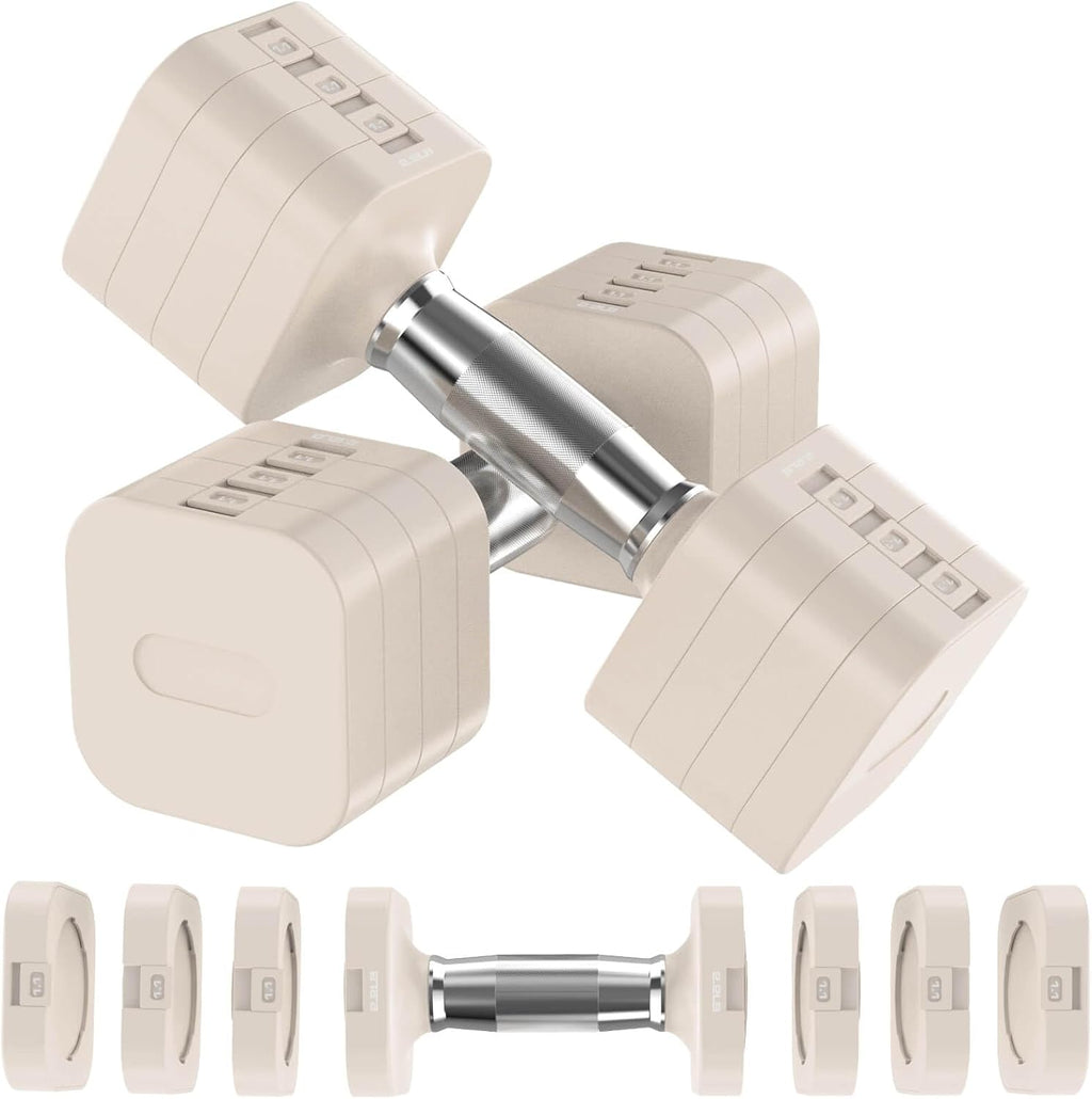 22LB 26.4LB 30.8LB Adjustable Dumbbells Set, Adjustable Weight Dumbbells with Multiple Levels, Hand Weights Sets for