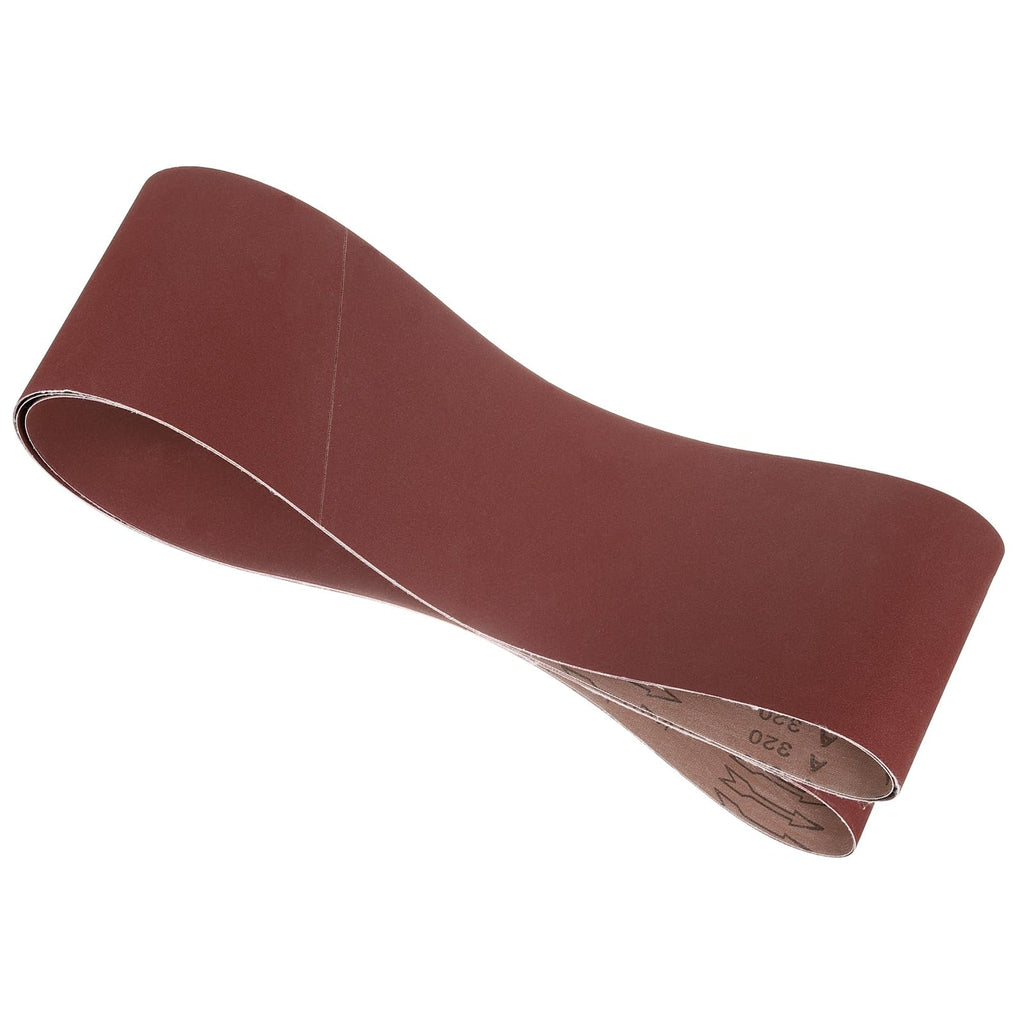 Kozelo 2 Pcs Sanding Belts 6 x 89 Inch 320 Grit Aluminum Oxide