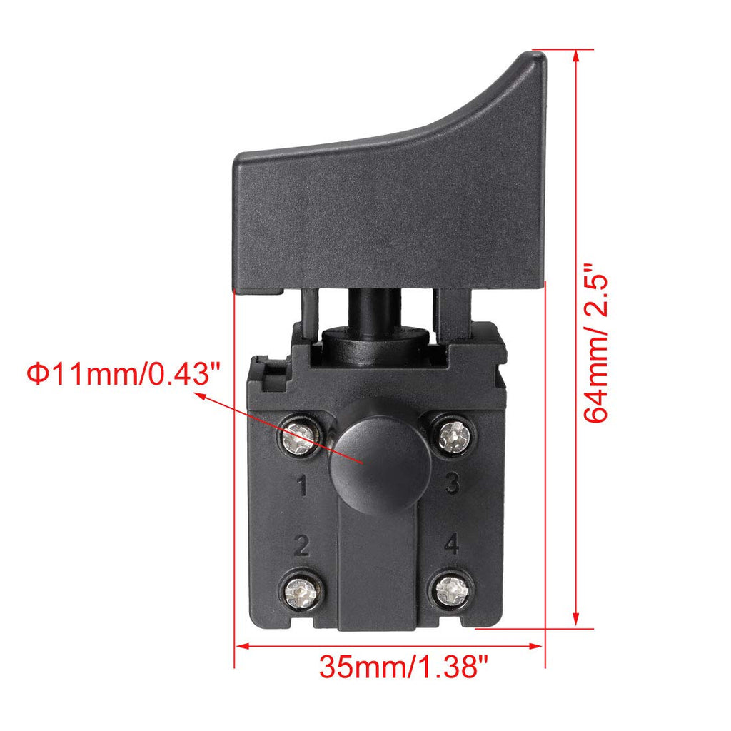 uxcell Electric Portable Drill Hammer Trigger Switch 26 Series AC250V 10A Tool Power Speed Control
