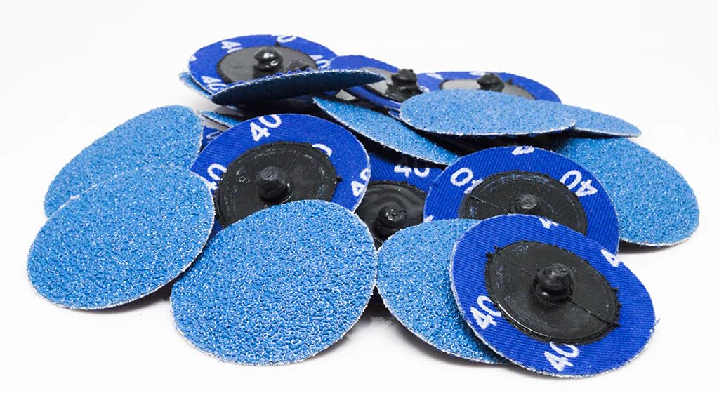 Benchmark Abrasives 2" Zirconia Quick Change Sanding Discs, 80 Grit
